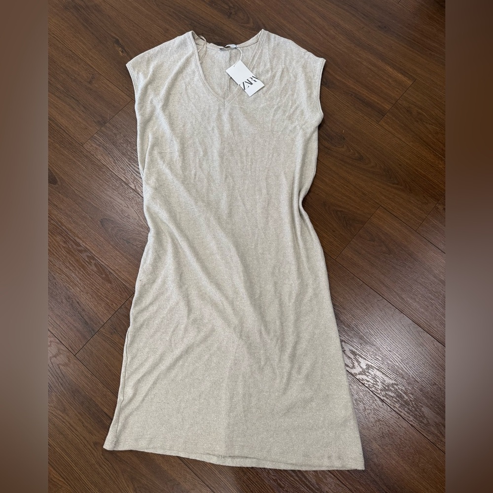Zara Cream Midi Dress
